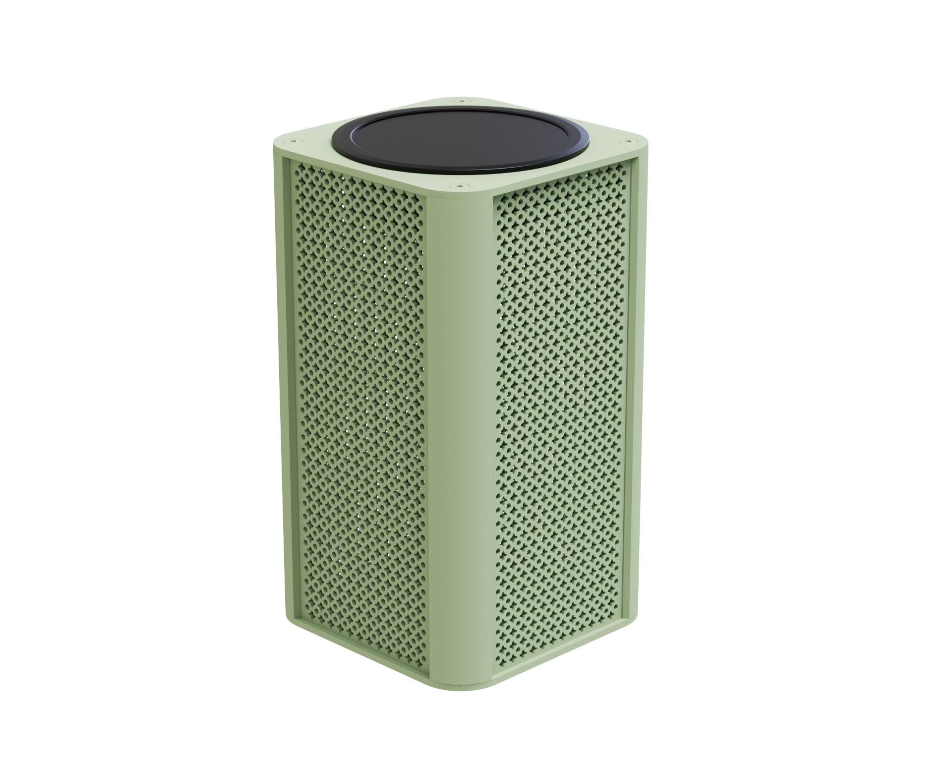 Lampe solaire d'extérieur aluminium vert - ARLO CUBE