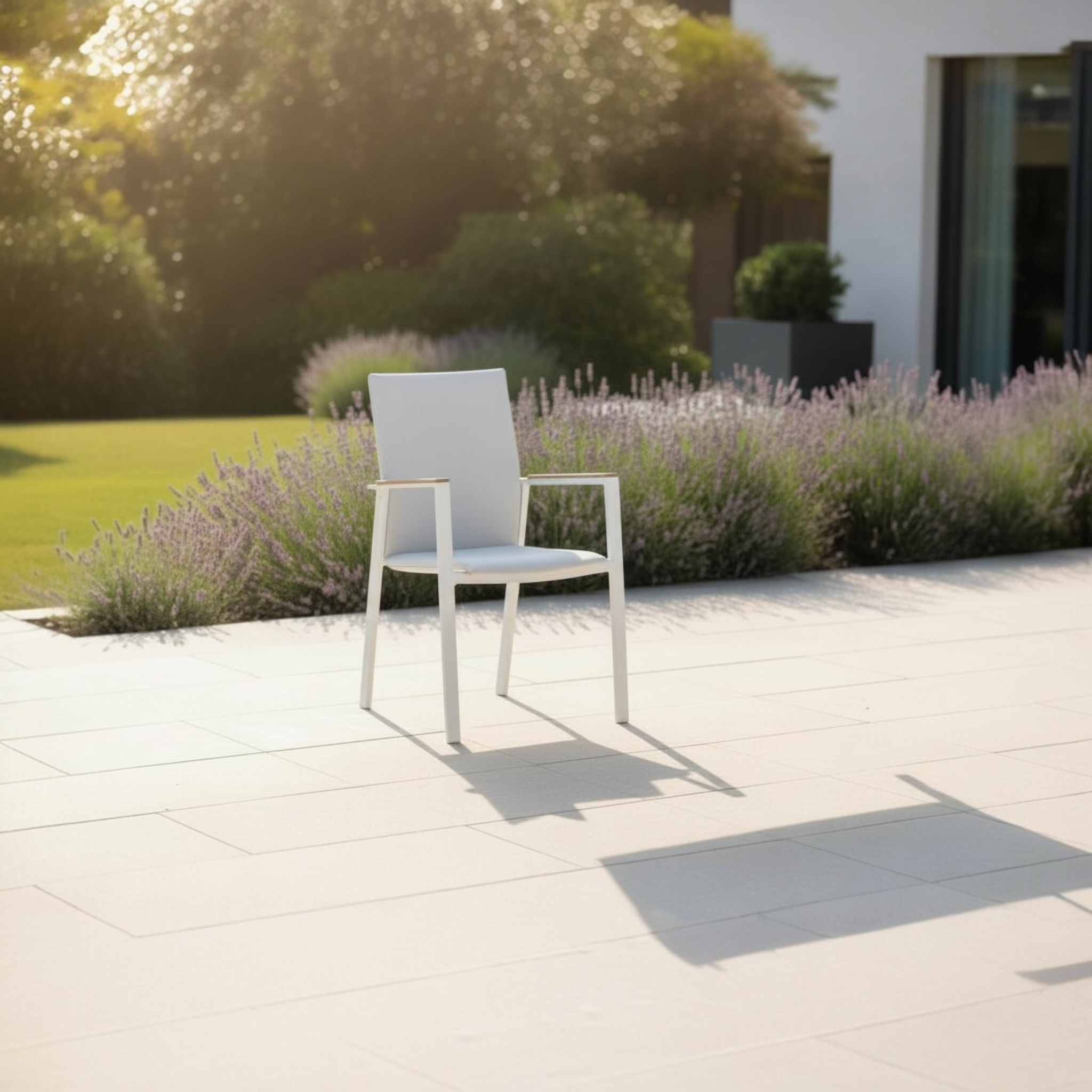 Chaise pour repas extérieur design haut de gamme Lilou