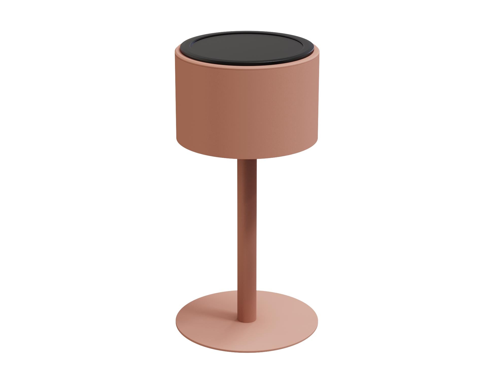 Lampe solaire d'extérieur aluminium rouge - ARLO ROUND ROUGE