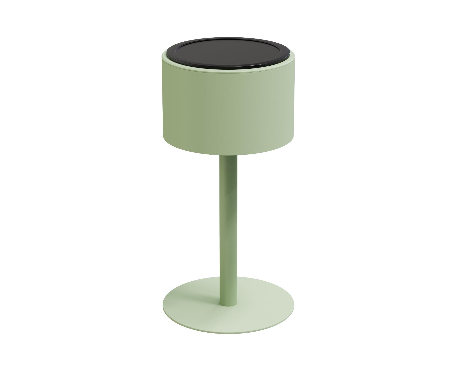 Lampe solaire d'extérieur aluminium vert - ARLO ROUND VERT