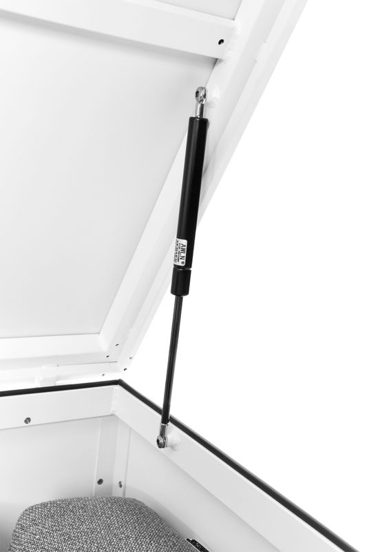 Coffre de Rangement  jardin en aluminium haut de gamme - EASY BLANC